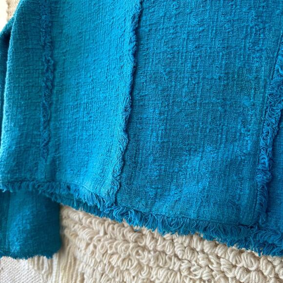 Proenza Schouler White Label Frayed Edge Cropped Jacket - Picture 9 of 11